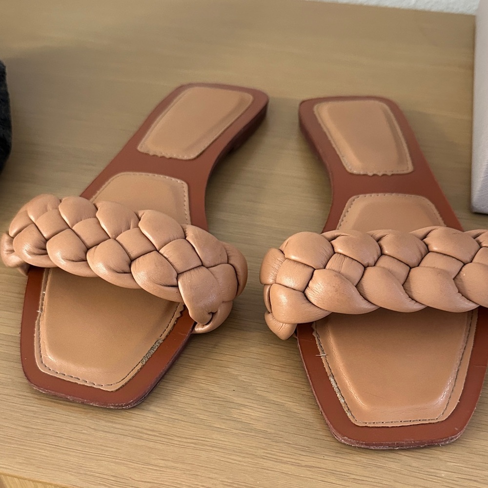Braided Tan Women's Sandals